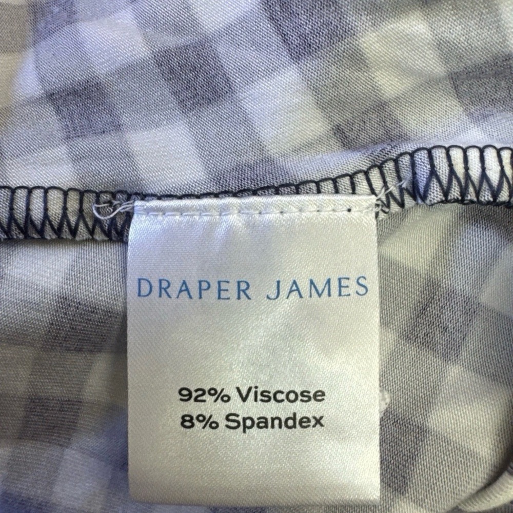 Draper James Tammy T Shirt Gingham Short-Sleeve Maxi Dress - Navy and White - Picture 7 of 8